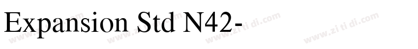 Expansion Std N42字体转换